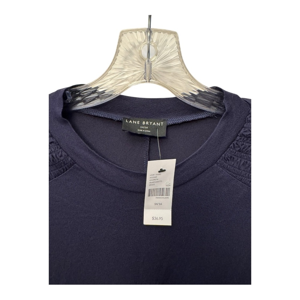 Lane Bryant NAVY Sleeveless Swing Tunic Shirt Women size 14/16 14 16 Sleeveless